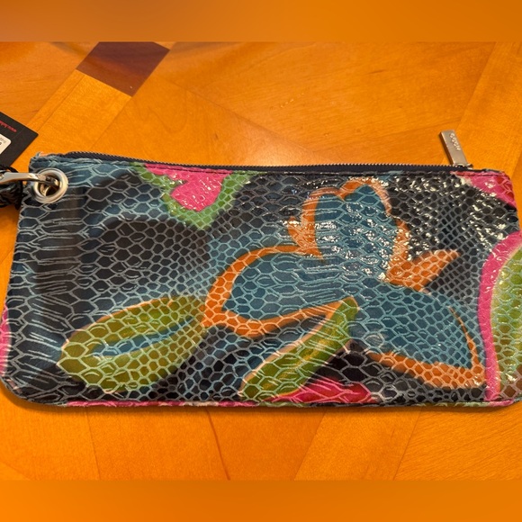 NWT $98 Hobo International Wristlet, Clutch, Zoe Tropical - Picture 4 of 8